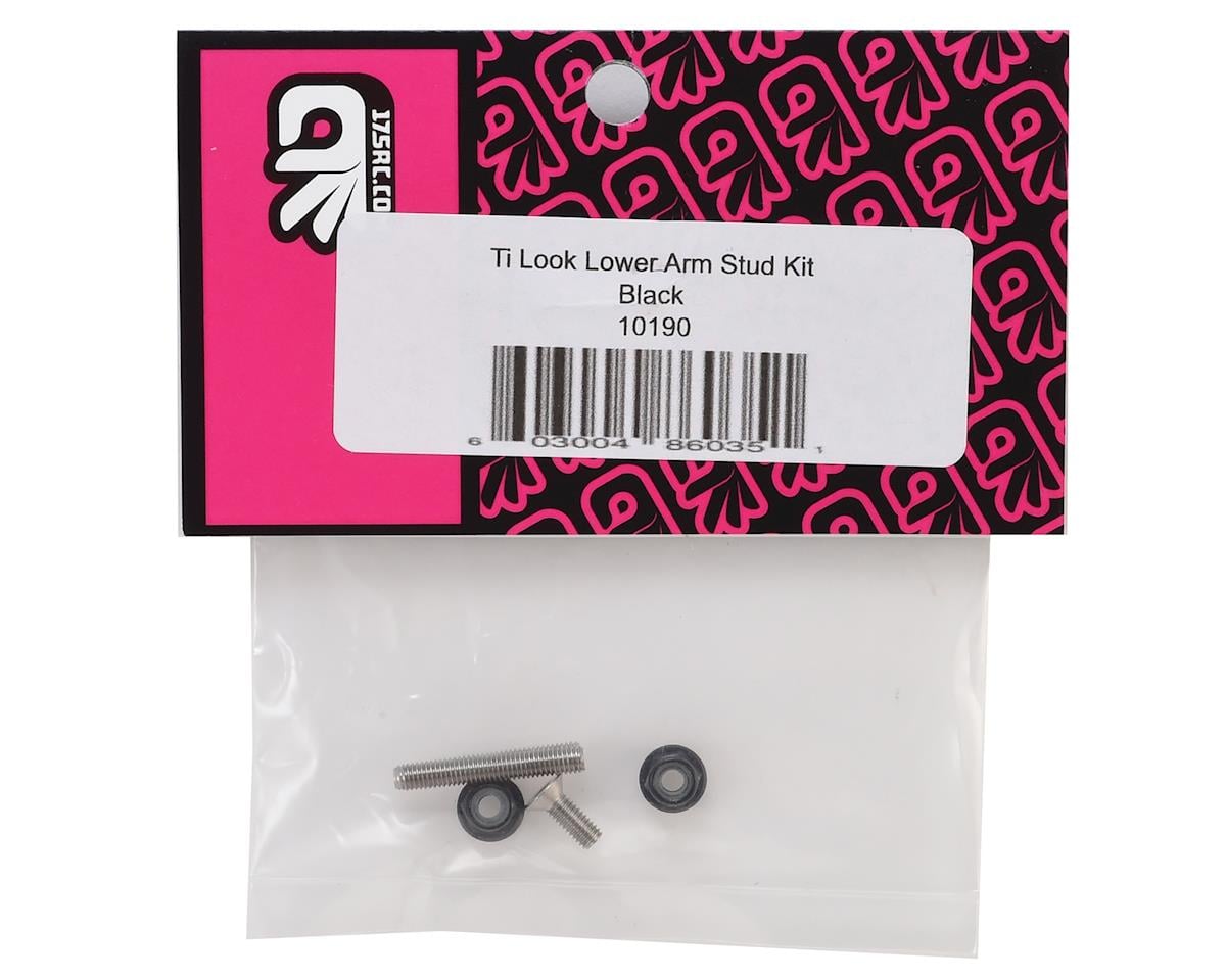 175RC "Ti-Look" Lower Arm Stud Kit (Black)