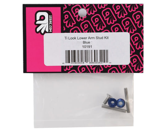 175RC "Ti-Look" Lower Arm Stud Kit (Blue)