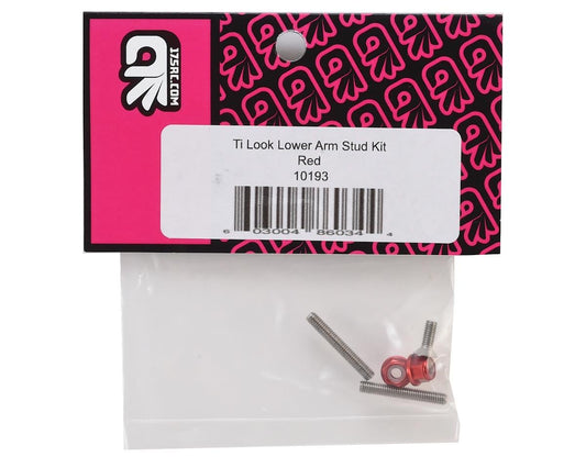 175RC "Ti-Look" Lower Arm Stud Kit (Red)