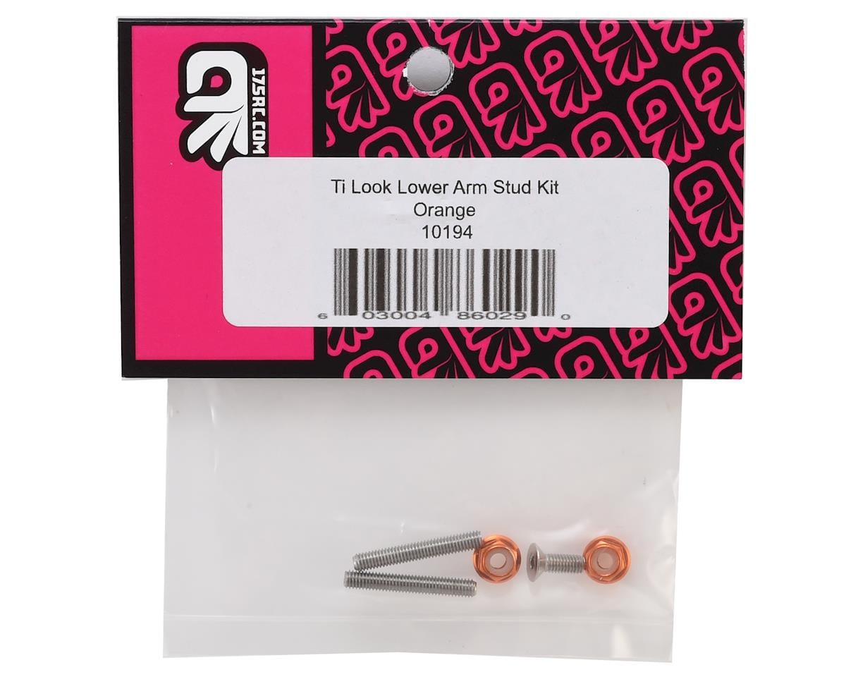 175RC "Ti-Look" Lower Arm Stud Kit (Orange)