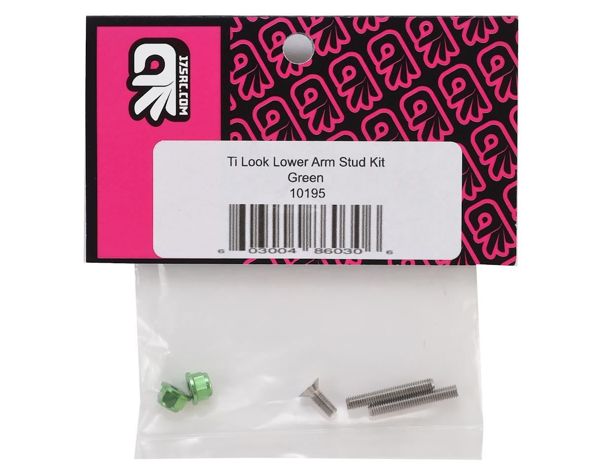 175RC "Ti-Look" Lower Arm Stud Kit (Green)