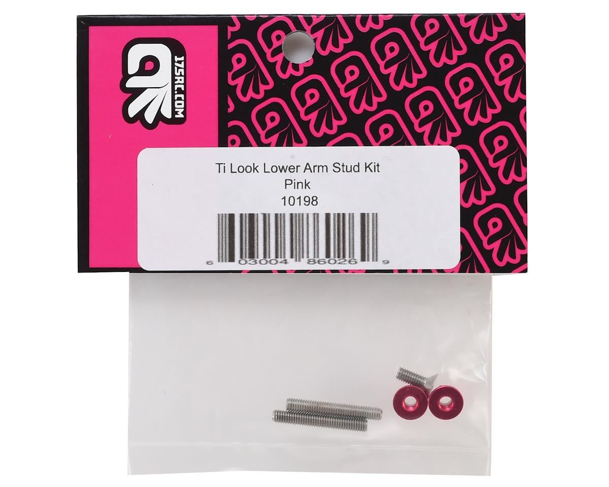 175RC "Ti-Look" Lower Arm Stud Kit (Pink)