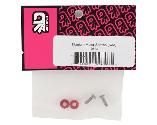 175RC 3x10mm Titanium Motor Screws (Red)