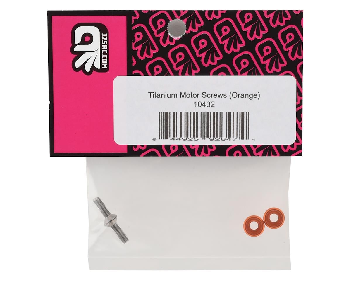 175RC 3x10mm Titanium Motor Screws (Orange) (2)
