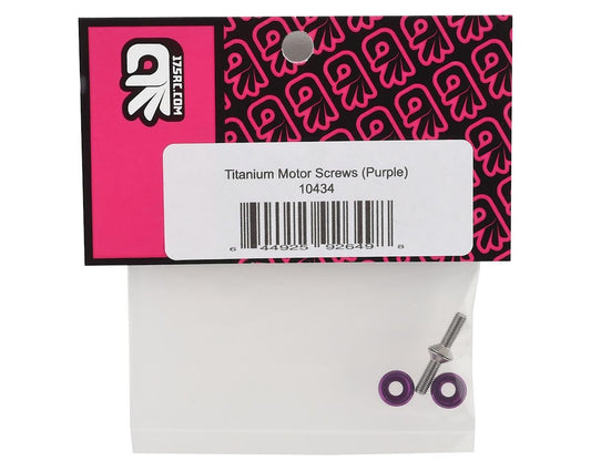 175RC 3x10mm Titanium Motor Screws (Purple) (2)
