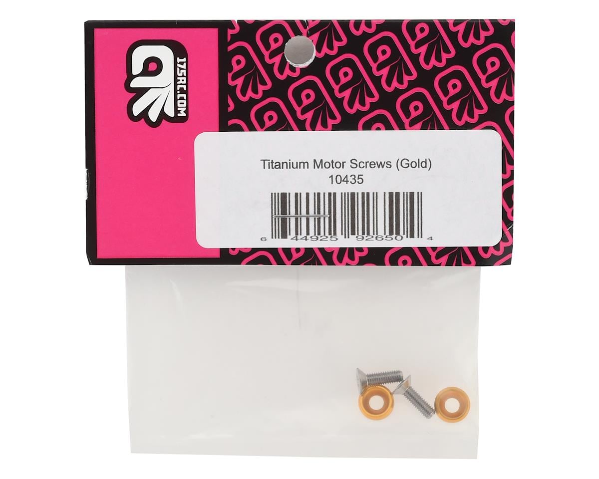 175RC 3x10mm Titanium Motor Screws (Gold)