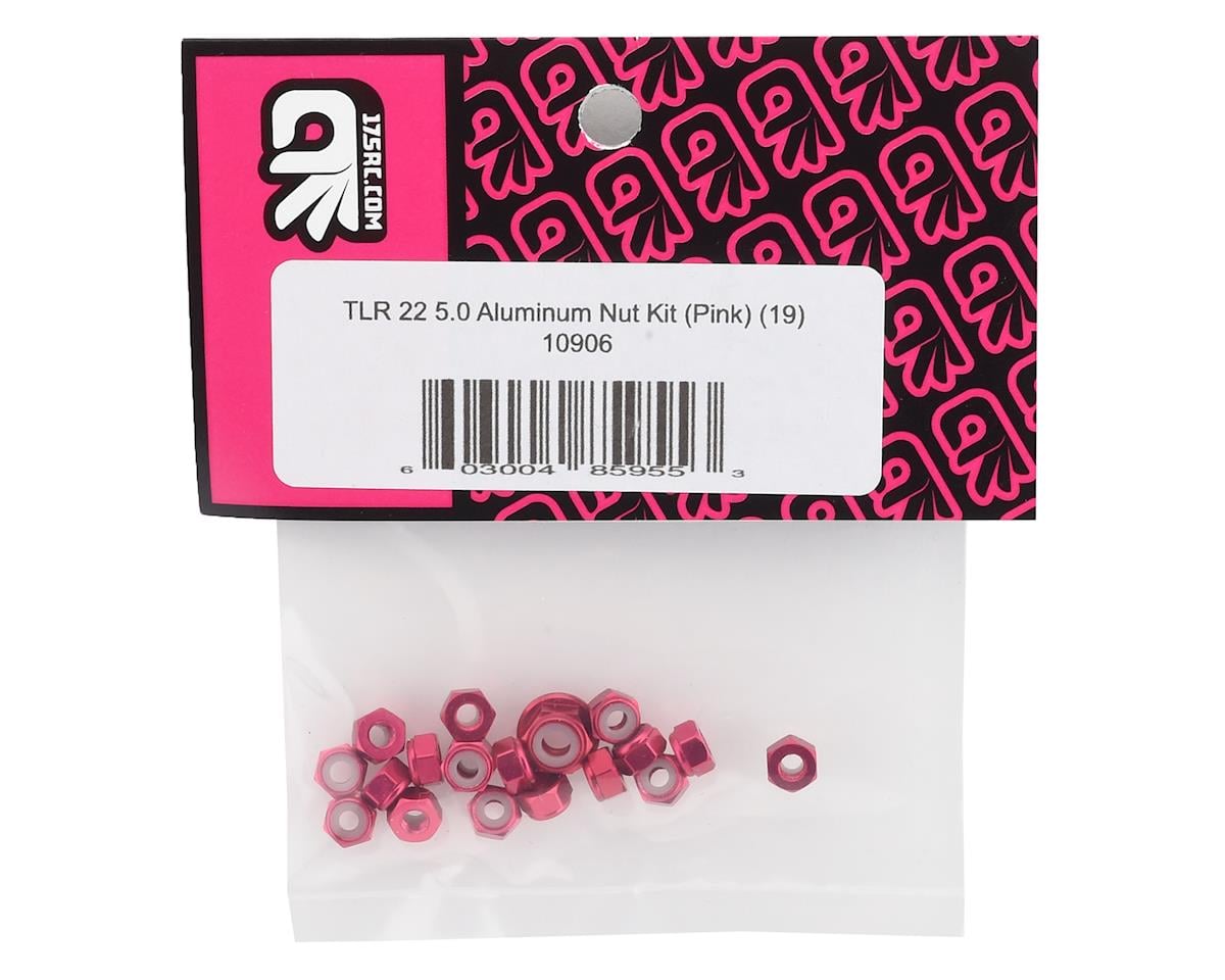 175RC TLR 22 5.0 Aluminum Nut Set (Pink) (19)