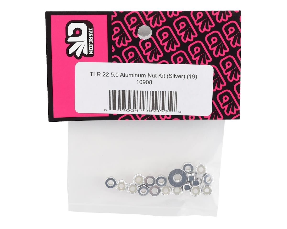 175RC TLR 22 5.0 Aluminum Nut Set (Silver) (19)