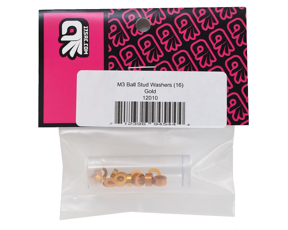 175RC M3 Ball Stud Washers (16) (Gold)