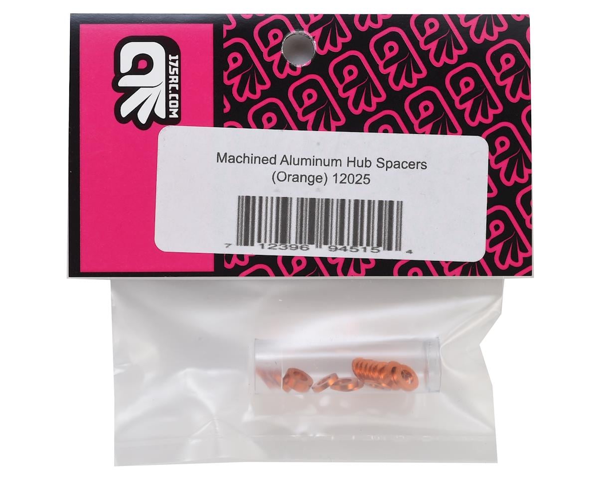 175RC B6/B74/YZ2 Aluminum Hub Spacer Set (Orange)