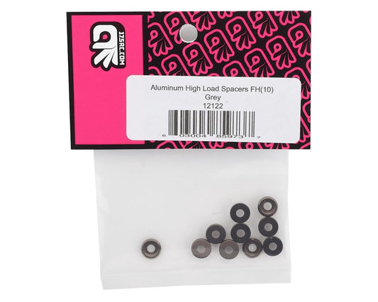 175RC Aluminum Flat Head High Load Spacer (Grey) (10)