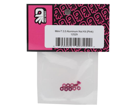 175RC 4.5mm Mini-T 2.0 Aluminum Nut Kit (Pink) (10)