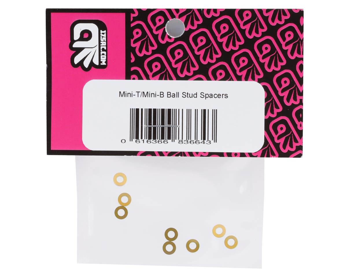 175RC Mini T/B Ball Stud Spacers (Gold) (12)