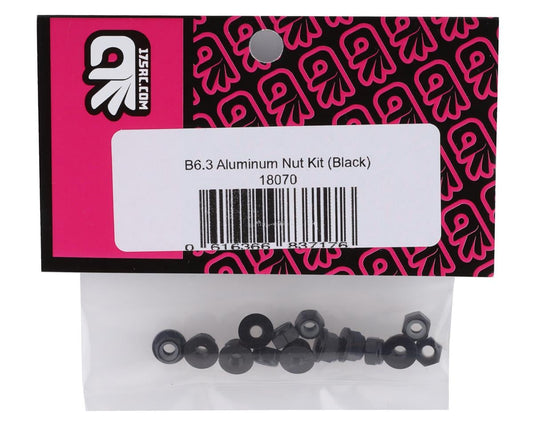 175RC Associated B6.3 Aluminum Nut Kit (Black)