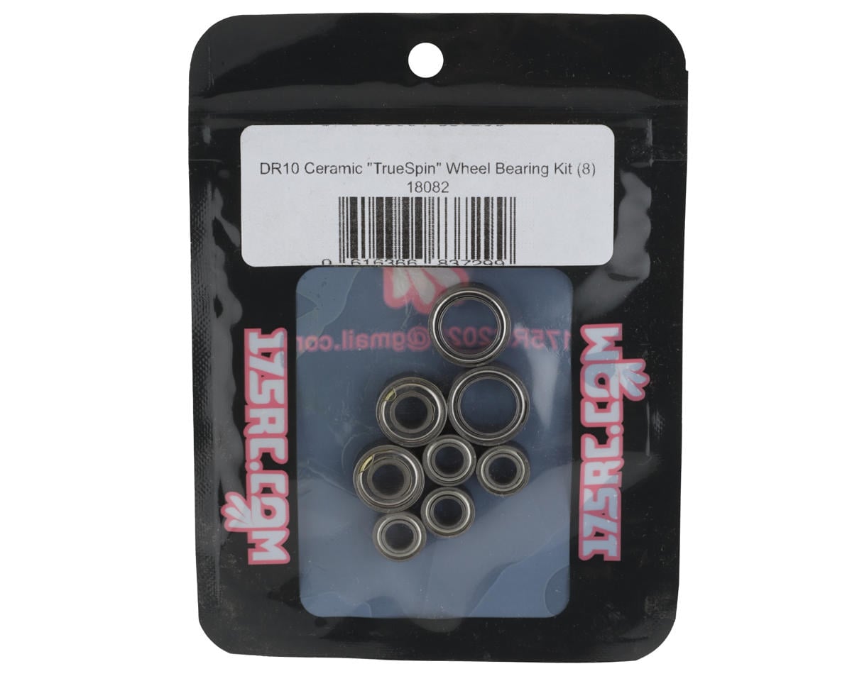 175RC Associated DR10 Ceramic "TrueSpin" Wheel Bearing Kit (8)