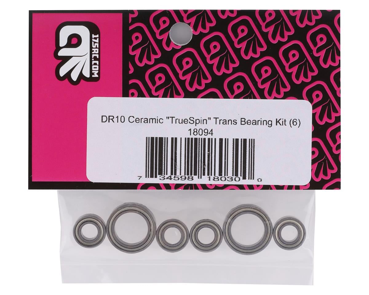 175RC Associated DR10 Ceramic "TrueSpin" Transmission Bearing Kit (6)