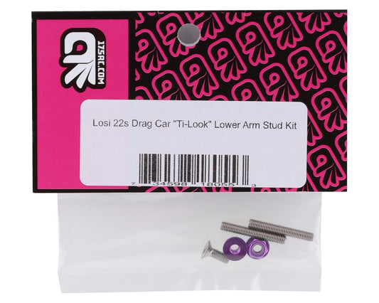 175RC Losi 22S Drag Car "Ti-Look" Lower Arm Stud Kit (Purple)