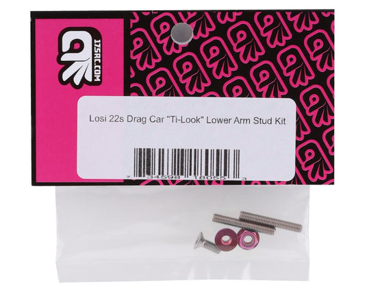 175RC Losi 22S Drag Car "Ti-Look" Lower Arm Stud Kit (Pink)