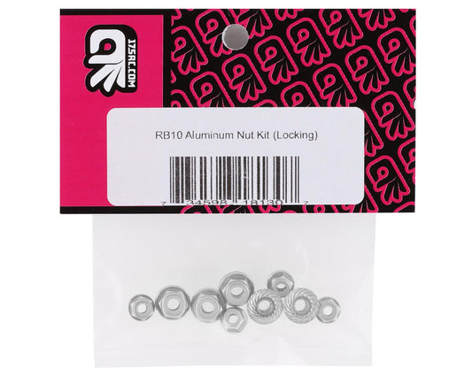 175RC Associated RB10 Aluminum Nut Kit (Silver) (9)