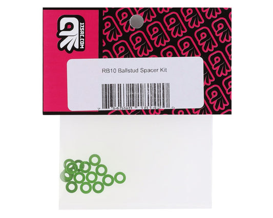 175RC Associated RB10 Ball Stud Spacer Kit (Green) (16)