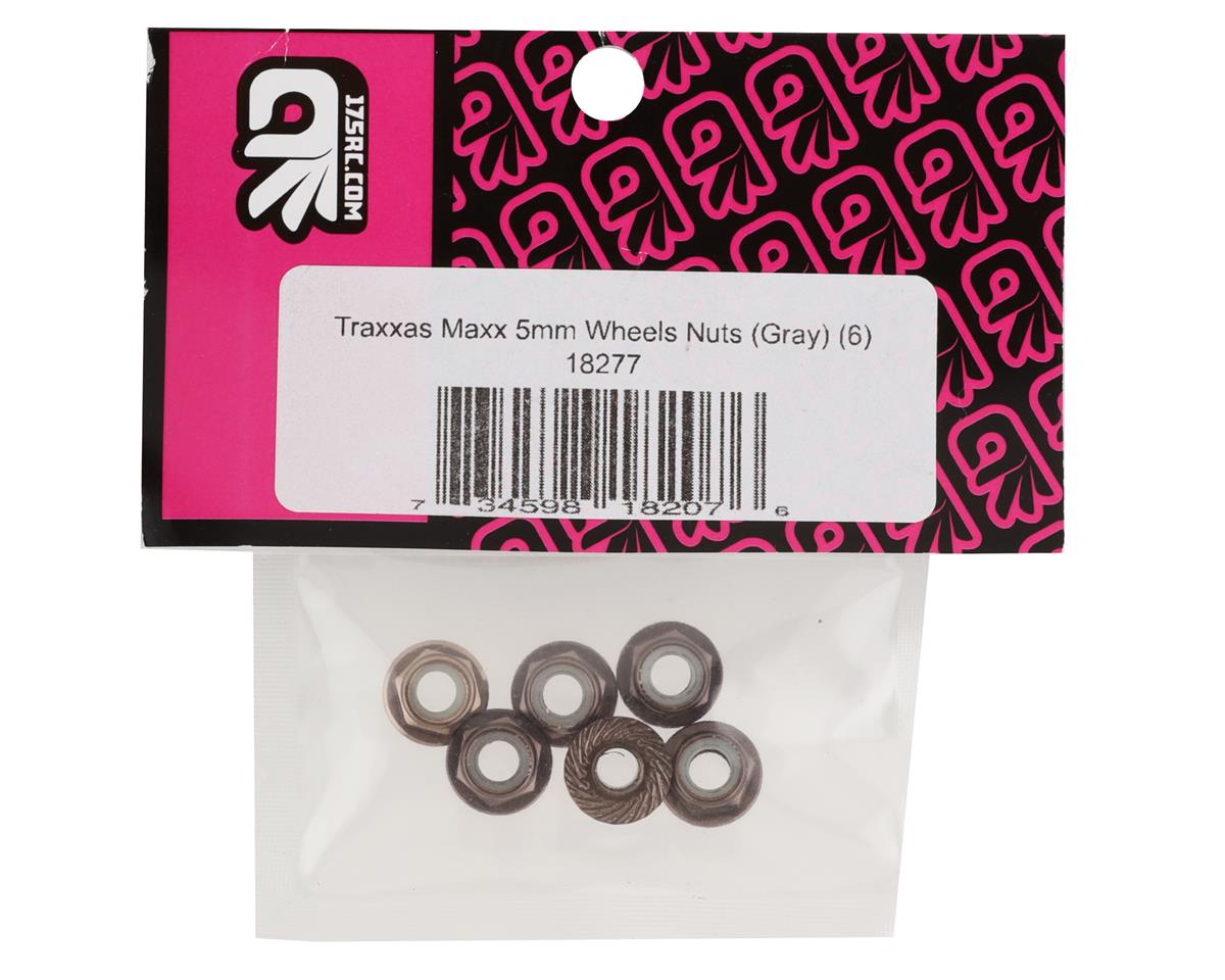 175RC 5mm Wheel Nuts for Traxxas Maxx (Grey) (6)