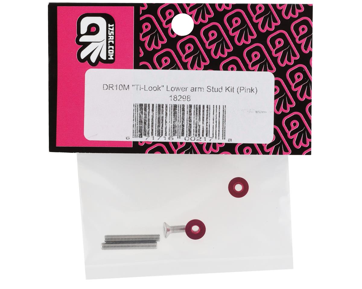 175RC Associated DR10M "Ti-Look" Lower Arm Stud Kit (Pink)