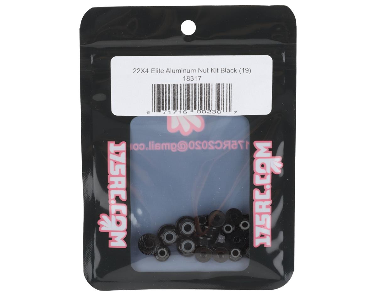 175RC Losi 22X-4 Elite Aluminum Nut Kit (Black) (19)