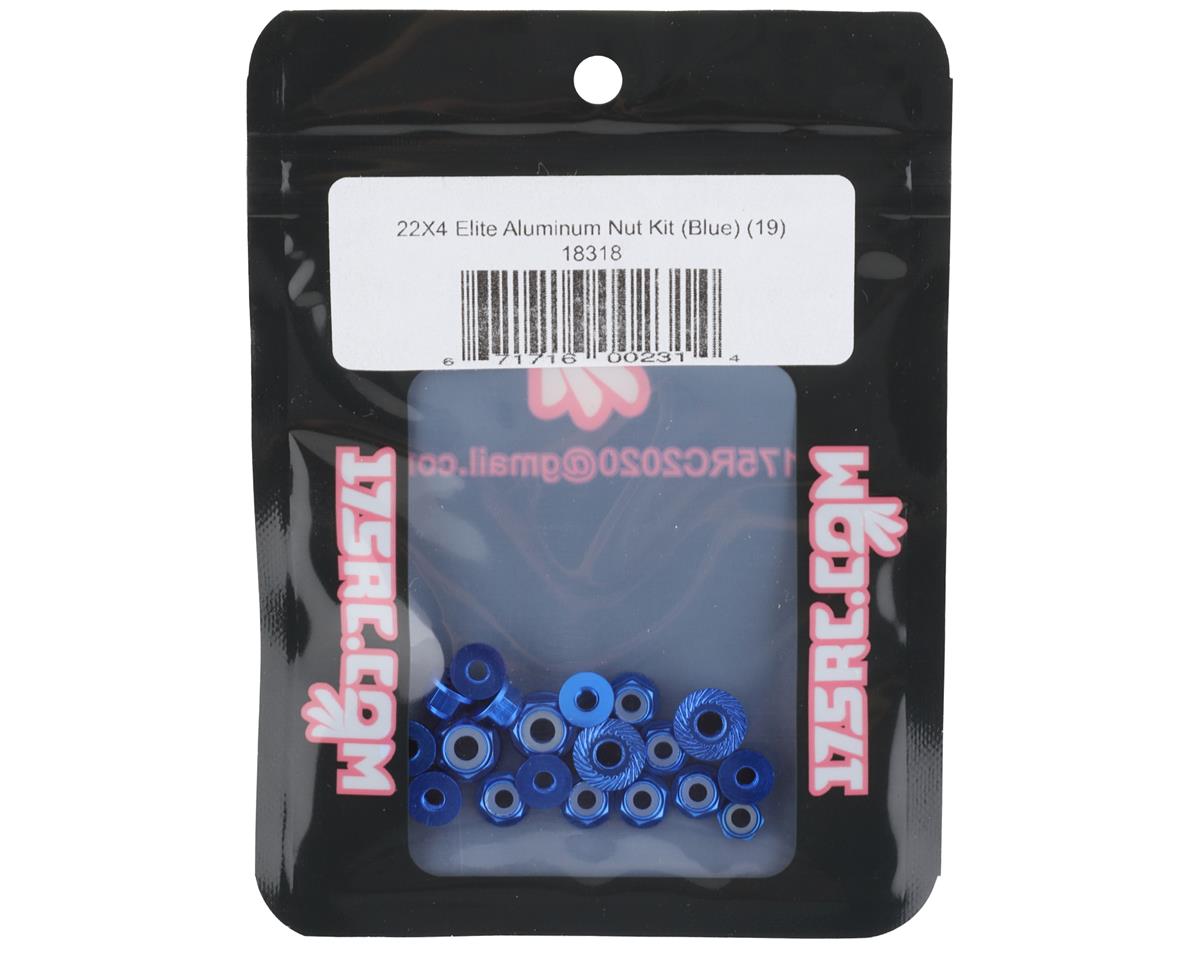 175RC Losi 22X-4 Elite Aluminum Nut Kit (Blue) (19)