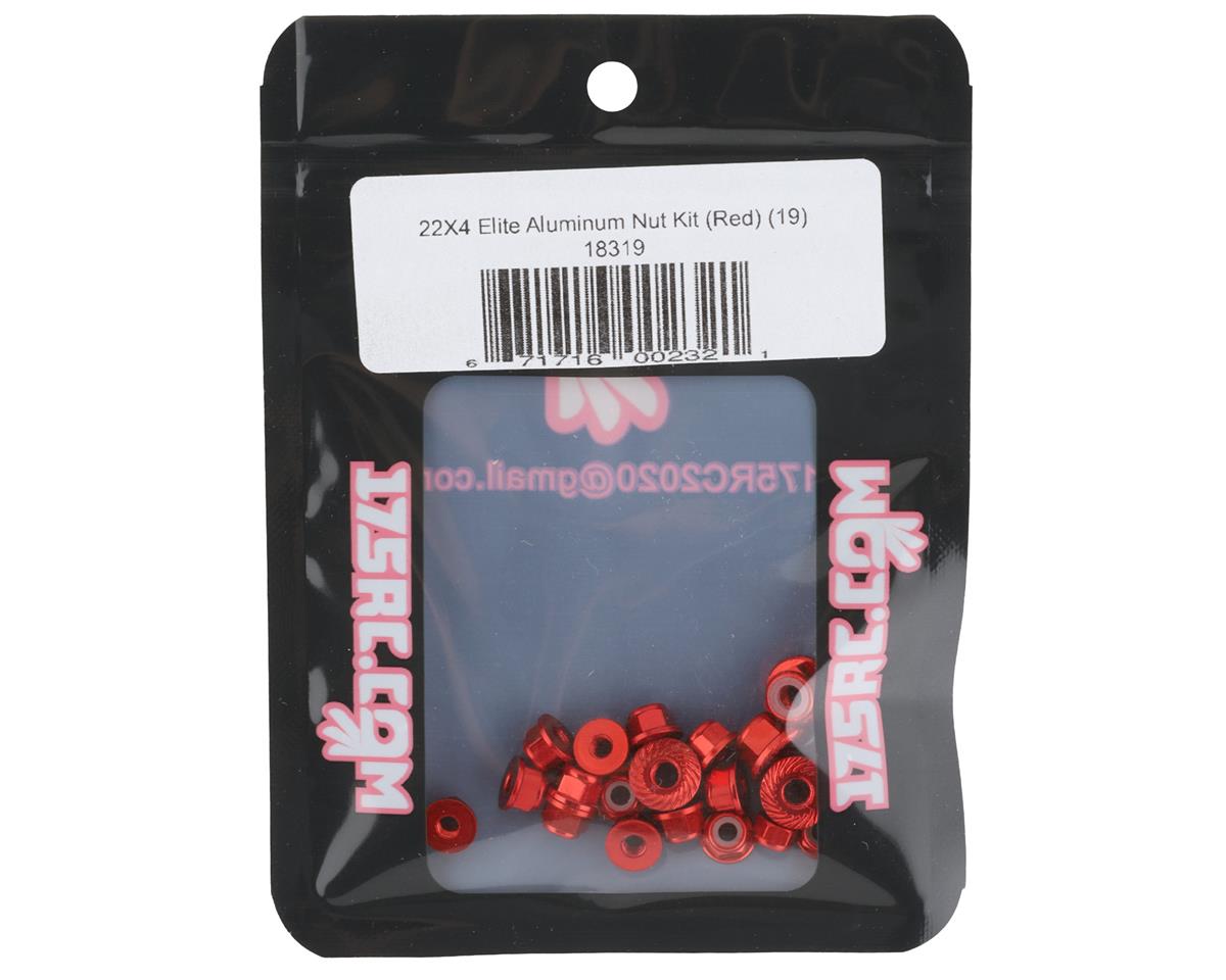 175RC Losi 22X-4 Elite Aluminum Nut Kit (Red) (19)