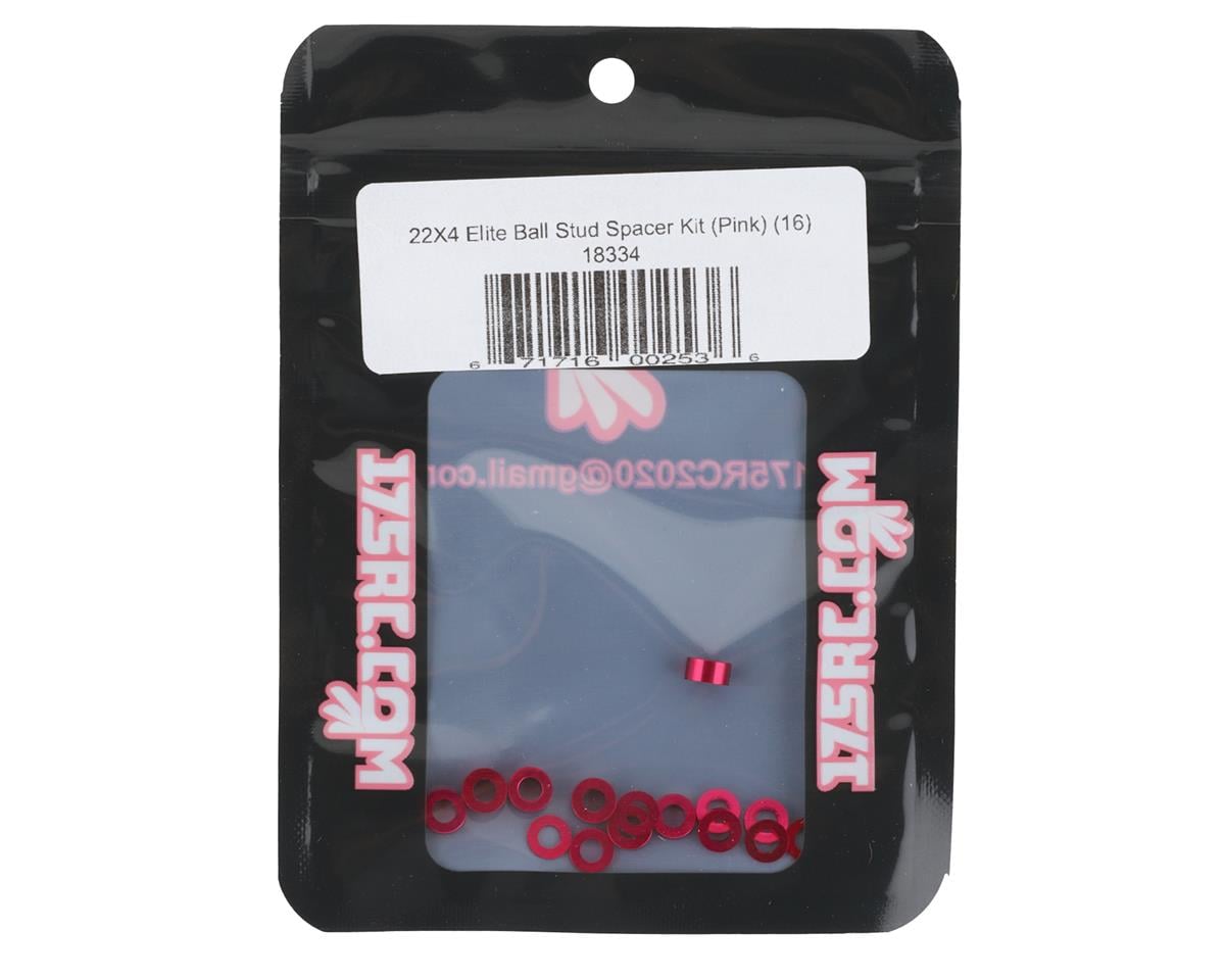 175RC Losi 22X-4 Ball Stud Spacer Kit (Pink) (16)