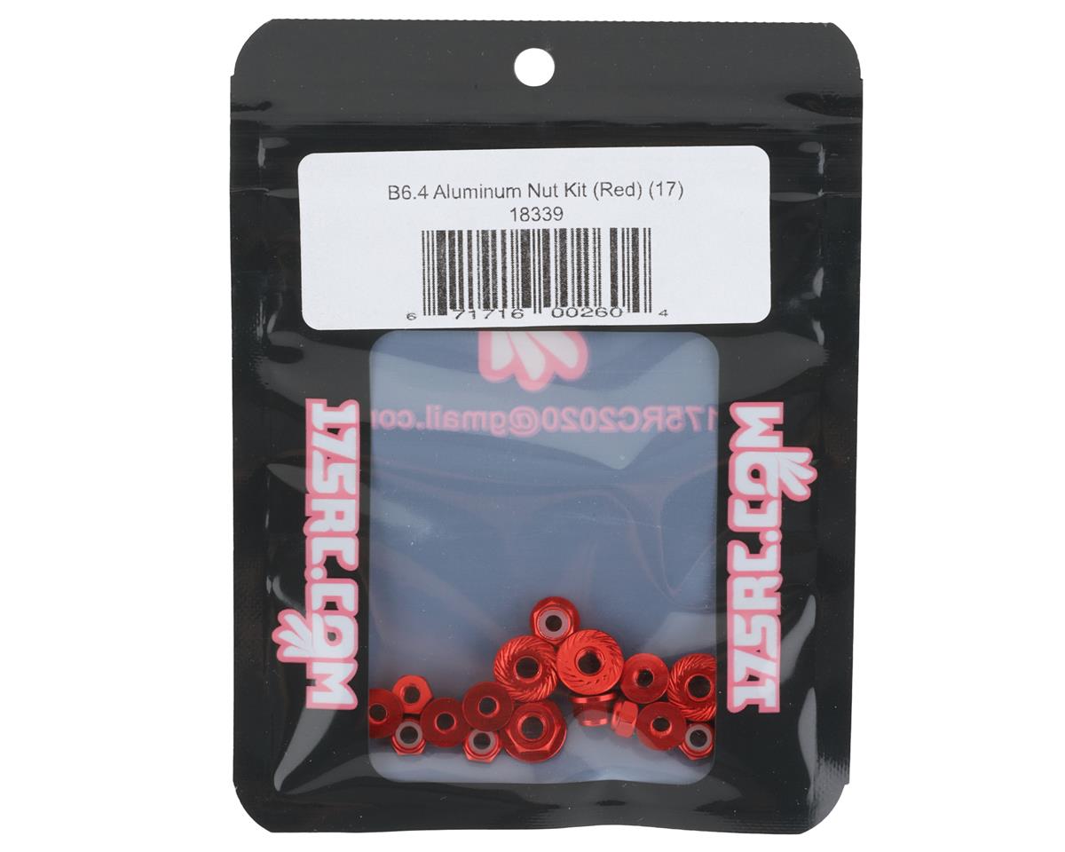 175RC Associated B6.4/B6.4D Aluminum Nut Kit (Red) (17)