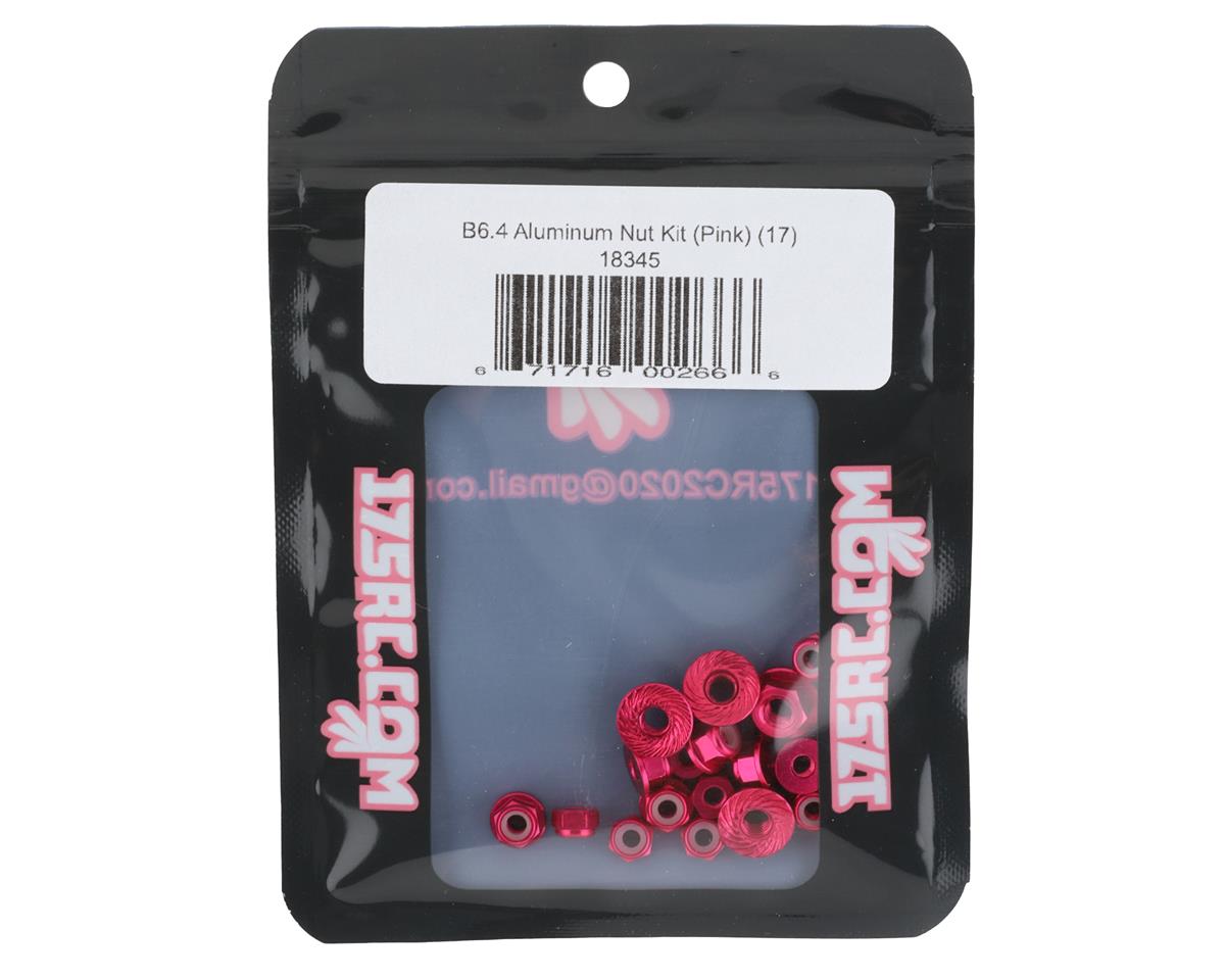 175RC Associated B6.4/B6.4D Aluminum Nut Kit (Pink) (17)