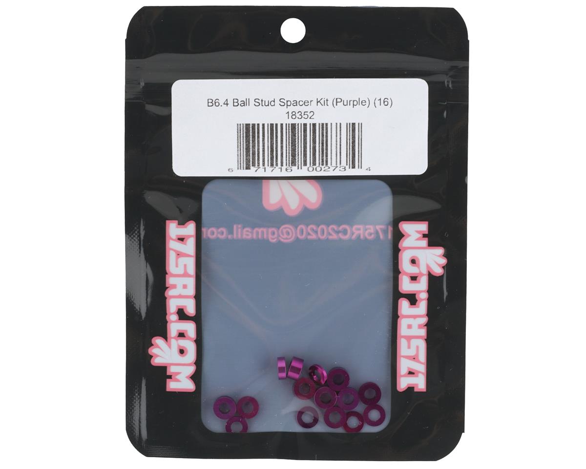 175RC Associated B6.4/B6.4D Ball Stud Spacer Kit (Purple) (16)