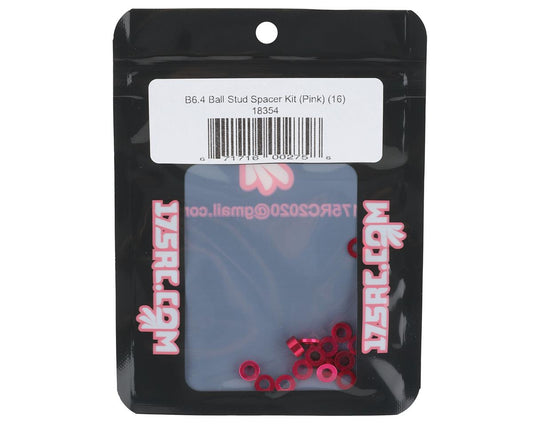 175RC Associated B6.4/B6.4D Ball Stud Spacer Kit (Pink) (16)