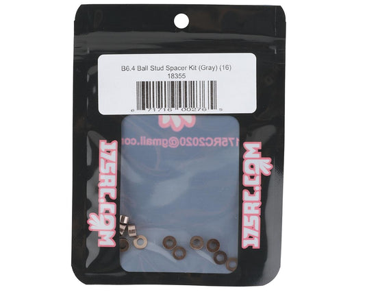 175RC Associated B6.4/B6.4D Ball Stud Spacer Kit (Grey) (16)