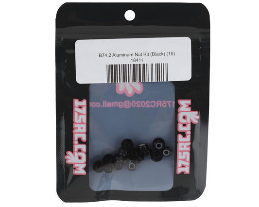 175RC B74.2 Aluminum Nut Kit (Black) (16)