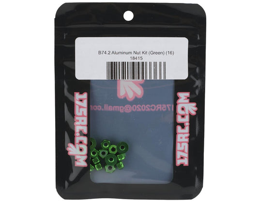 175RC B74.2 Aluminum Nut Kit (Green) (16)