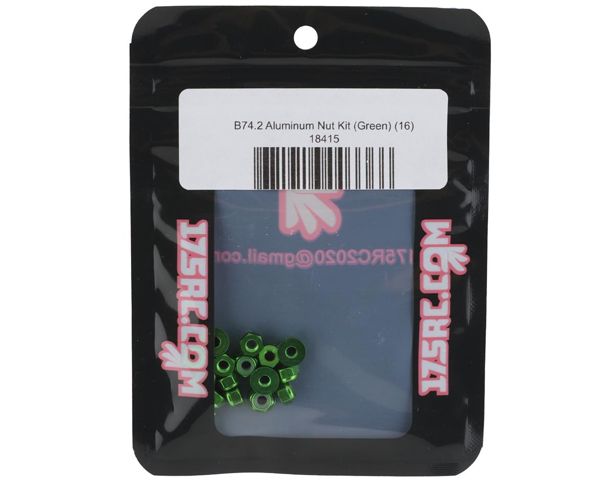 175RC B74.2 Aluminum Nut Kit (Green) (16)
