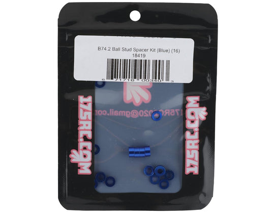 175RC B74.2 Ball Stud Spacer Kit (Blue) (16)