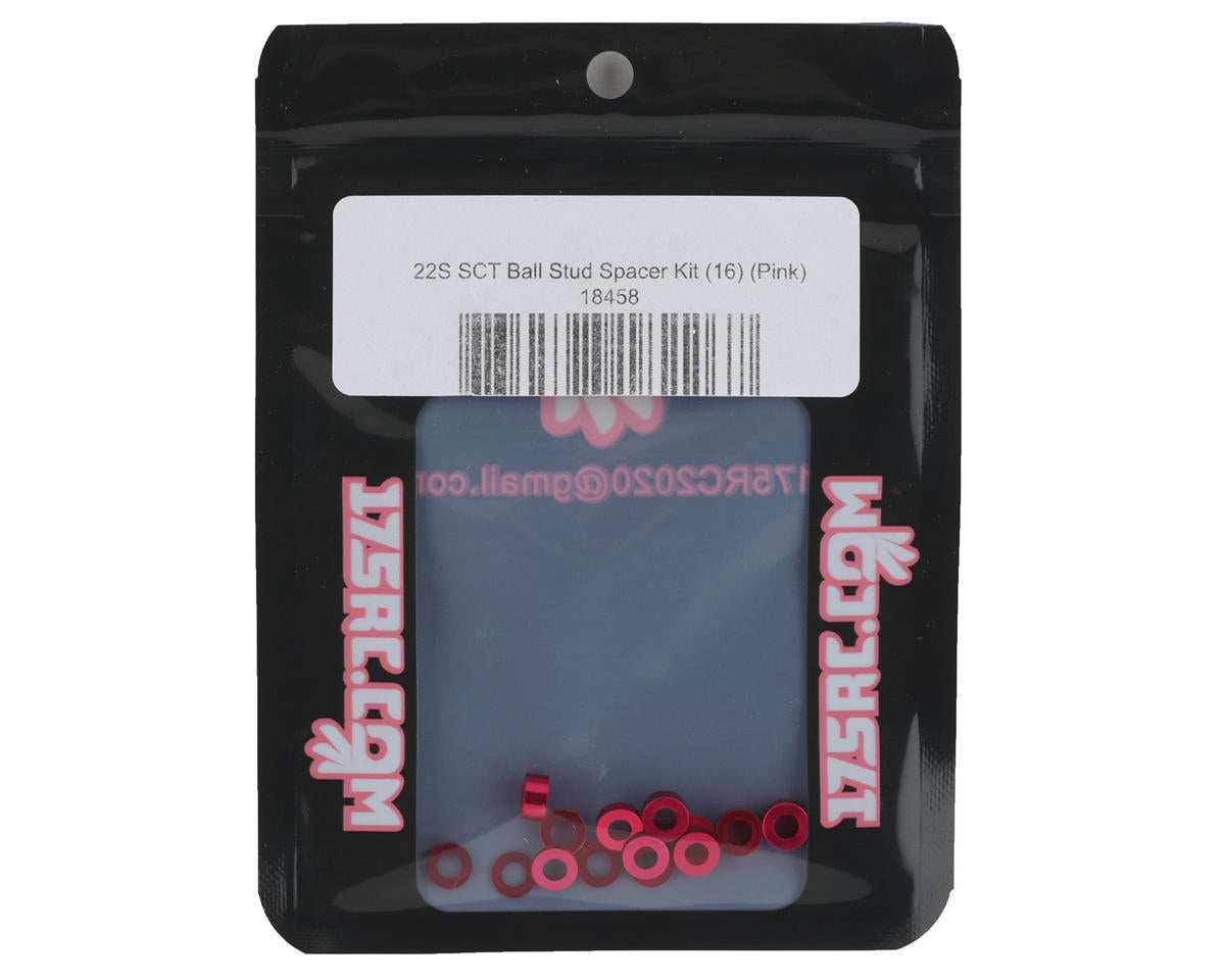 175RC Losi 22S SCT Ball Stud Spacer Kit (Pink) (16)
