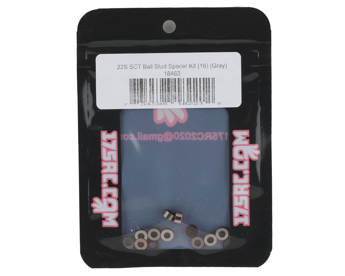 175RC Losi 22S SCT Ball Stud Spacer Kit (Grey) (16)
