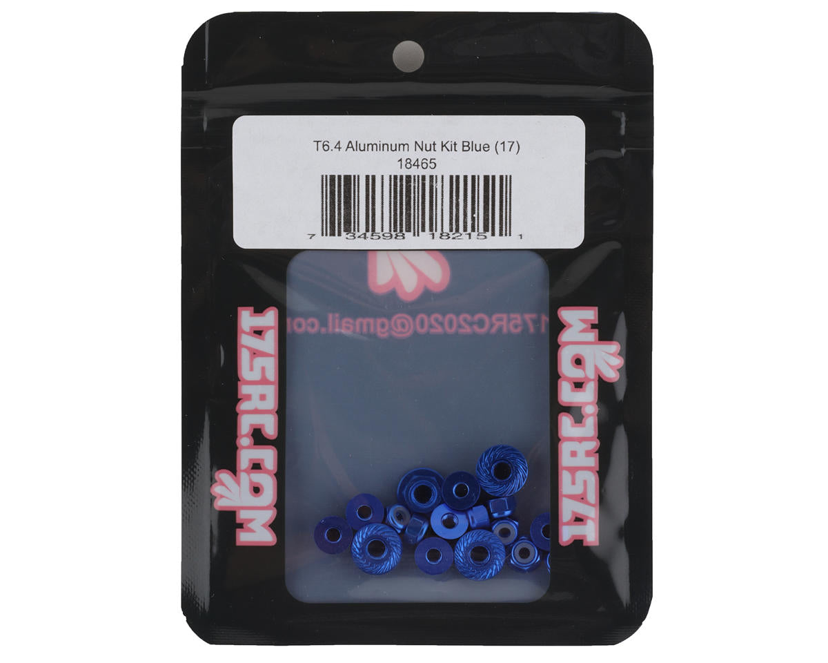 175RC T6.4 Aluminum Nut Kit (Blue) (17)