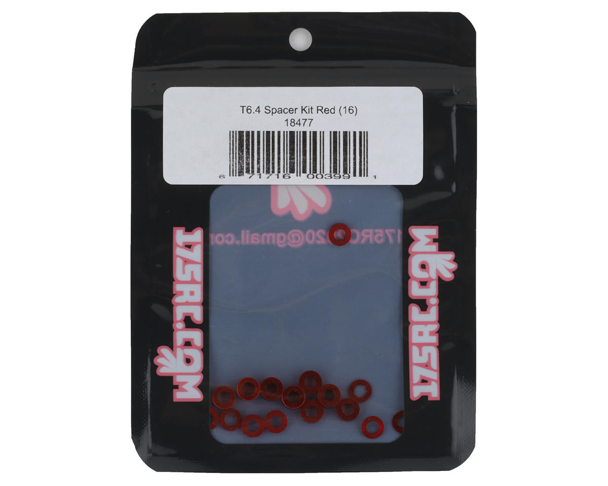 175RC T6.4 Spacer Kit (Red) (16)