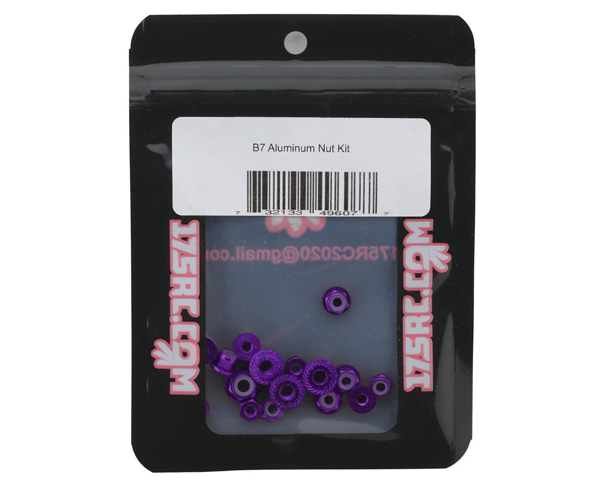 175RC RC10 B7 Aluminum Nuts Kit (Purple)