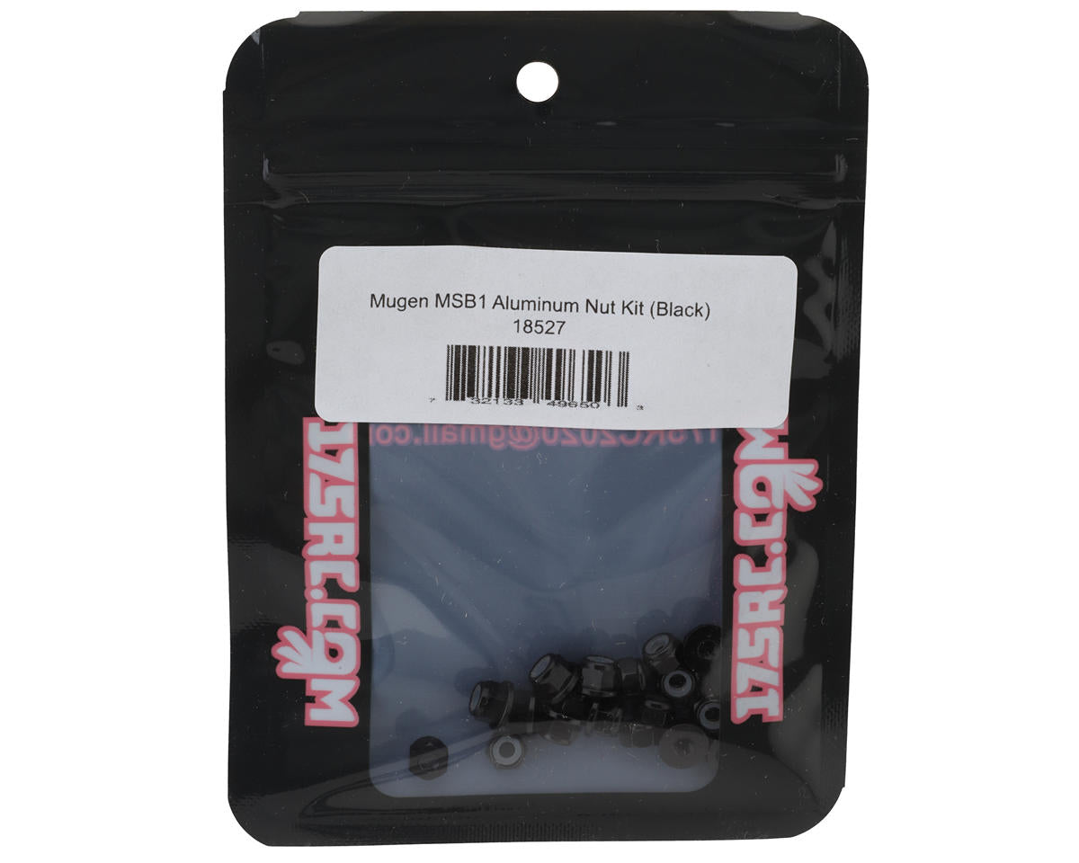 175RC Mugen MSB1 Aluminum Nut Kit (Black)