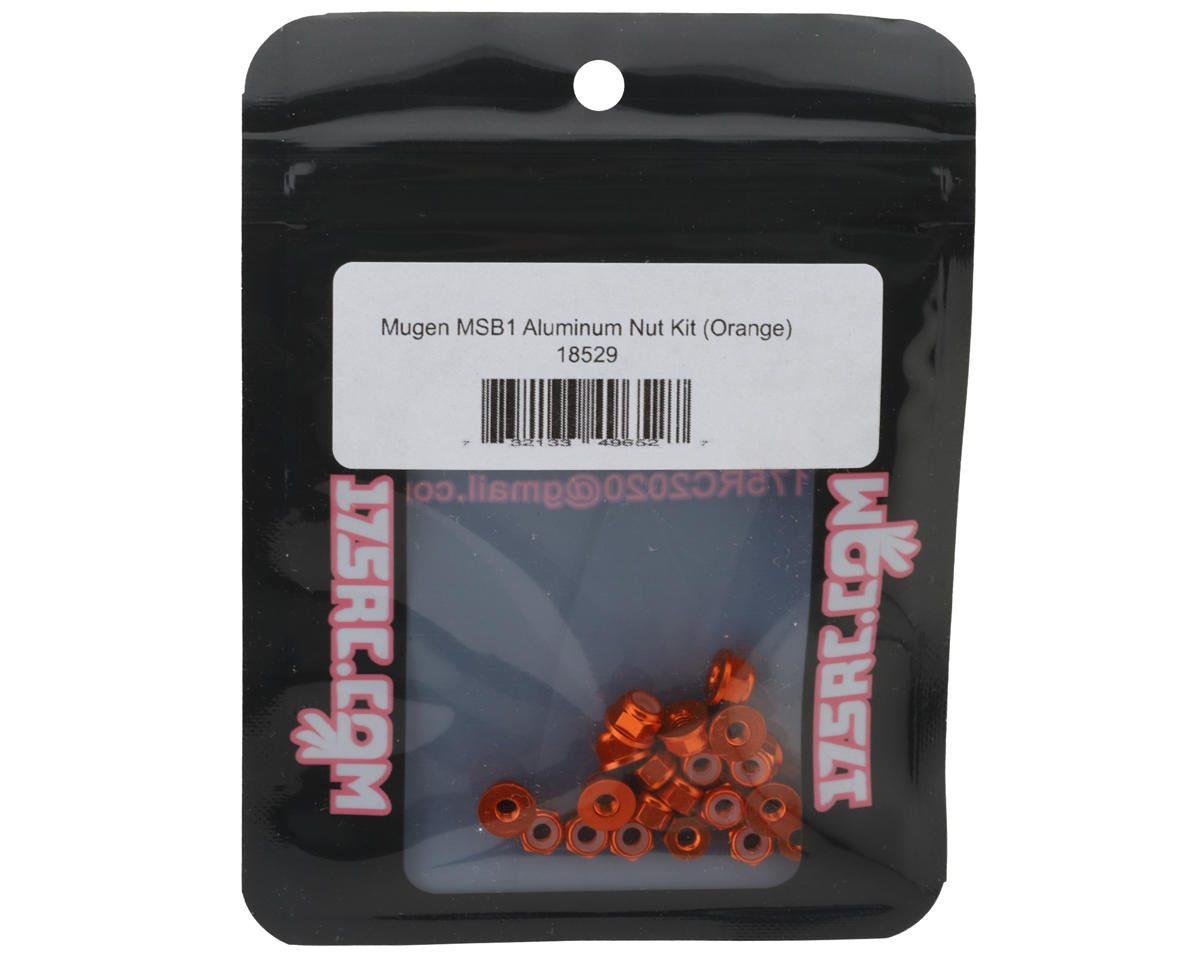 175RC Mugen MSB1 Aluminum Nut Kit (Orange)
