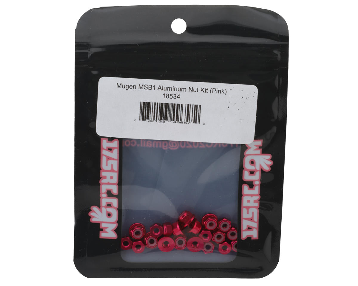 175RC Mugen MSB1 Aluminum Nut Kit (Pink)