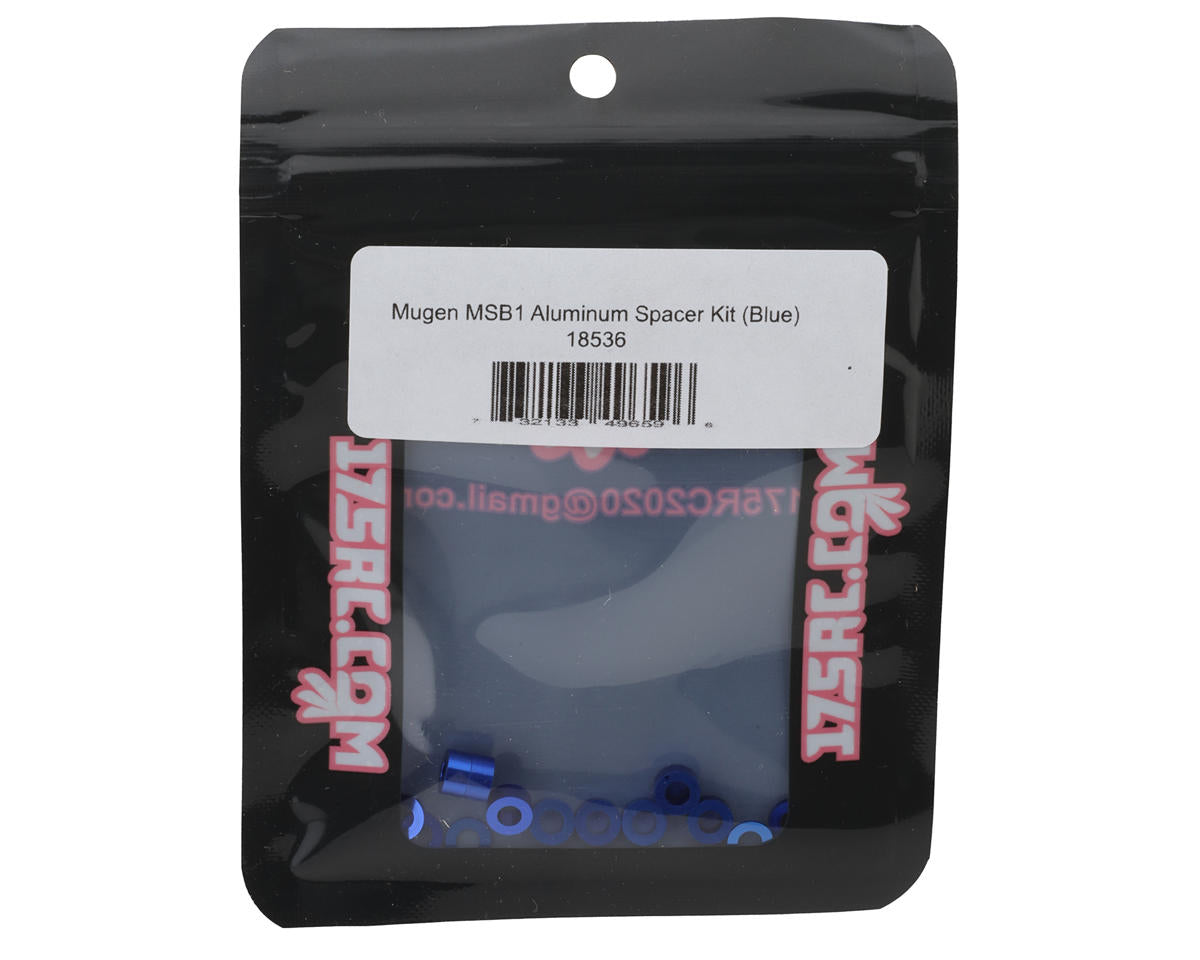 175RC Mugen MSB1 Aluminum Spacers Kit (Blue)