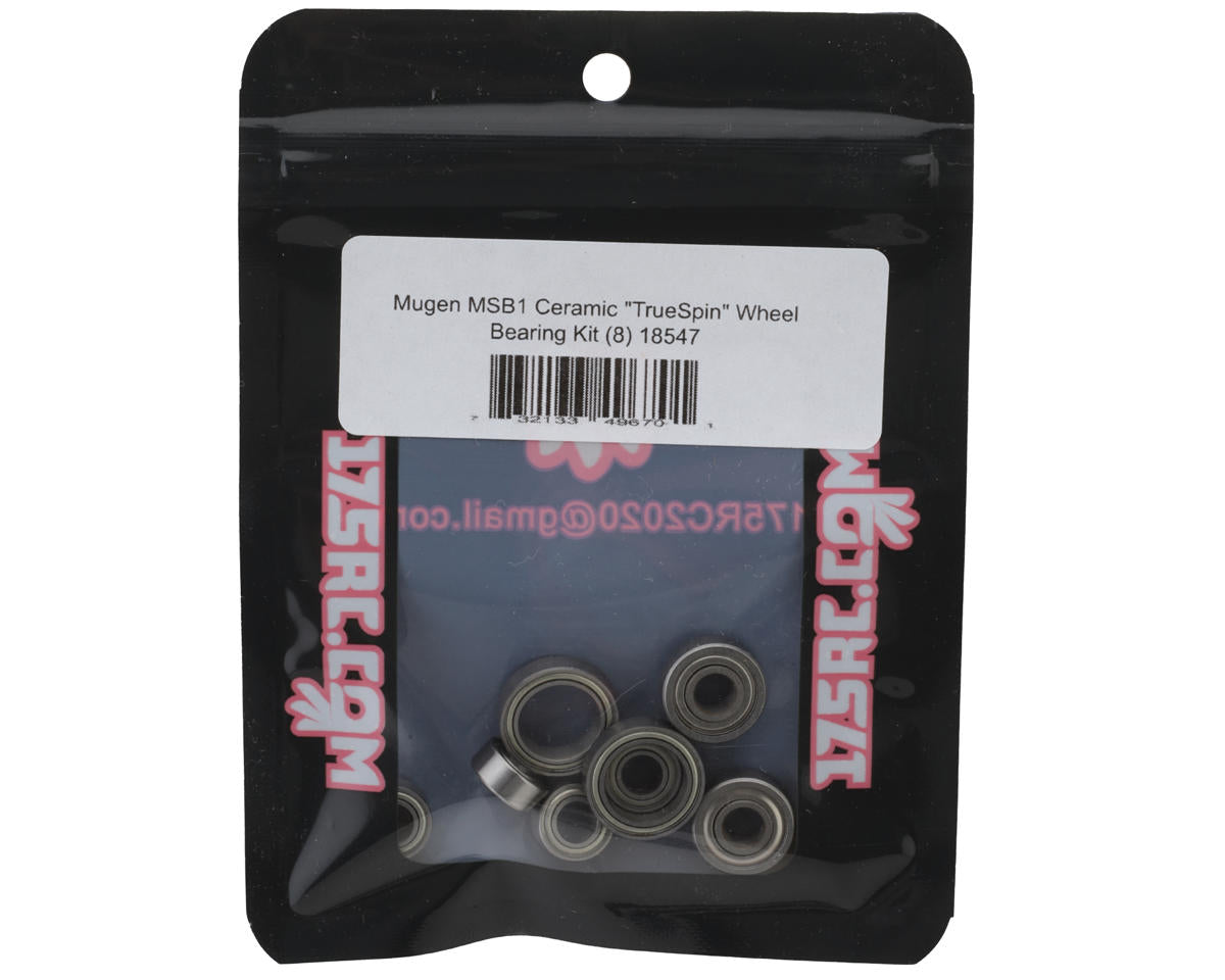 175RC Mugen MSB1 Ceramic "TrueSpin" Wheel Ball Bearings Kit (8)