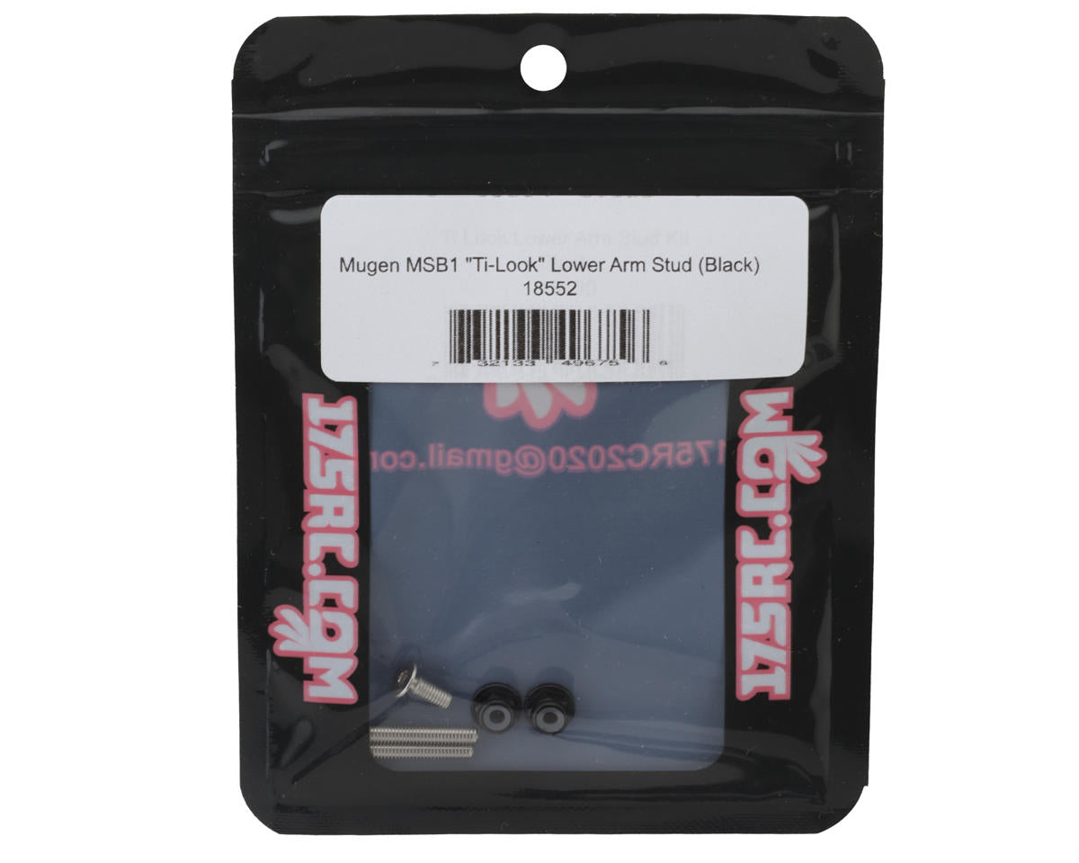 175RC Mugen MSB1 Stainless Steel "Ti-Look" Lower Arm Studs Set